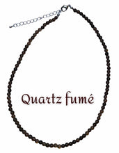 Charger l'image dans la galerie, Collier « QUARTZ FUMÉ »