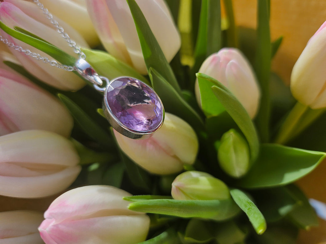 Pendentif en argent « AMÉTHYSTE »