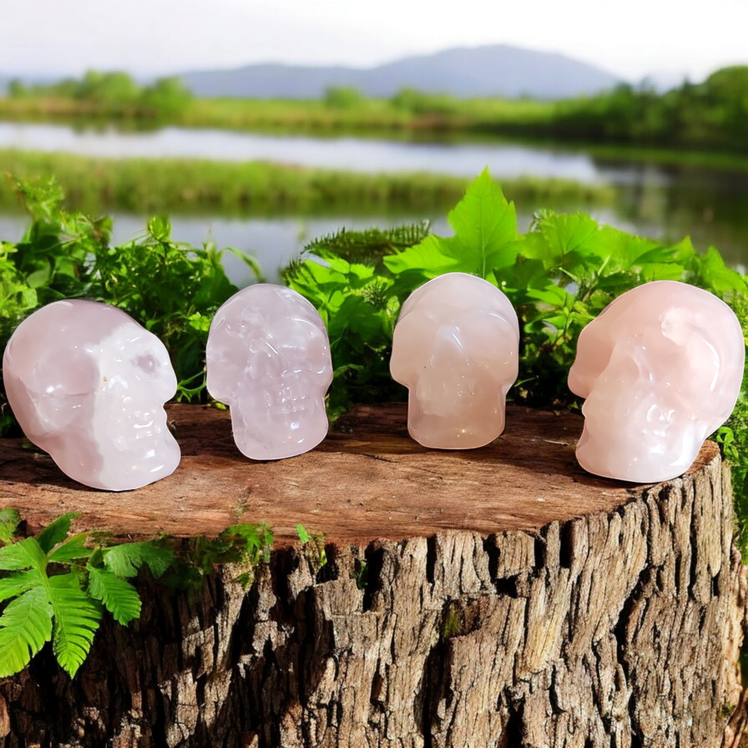 Crâne en « QUARTZ ROSE »