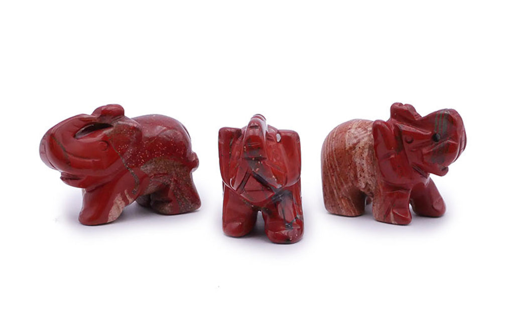 Éléphant « JASPE ROUGE »