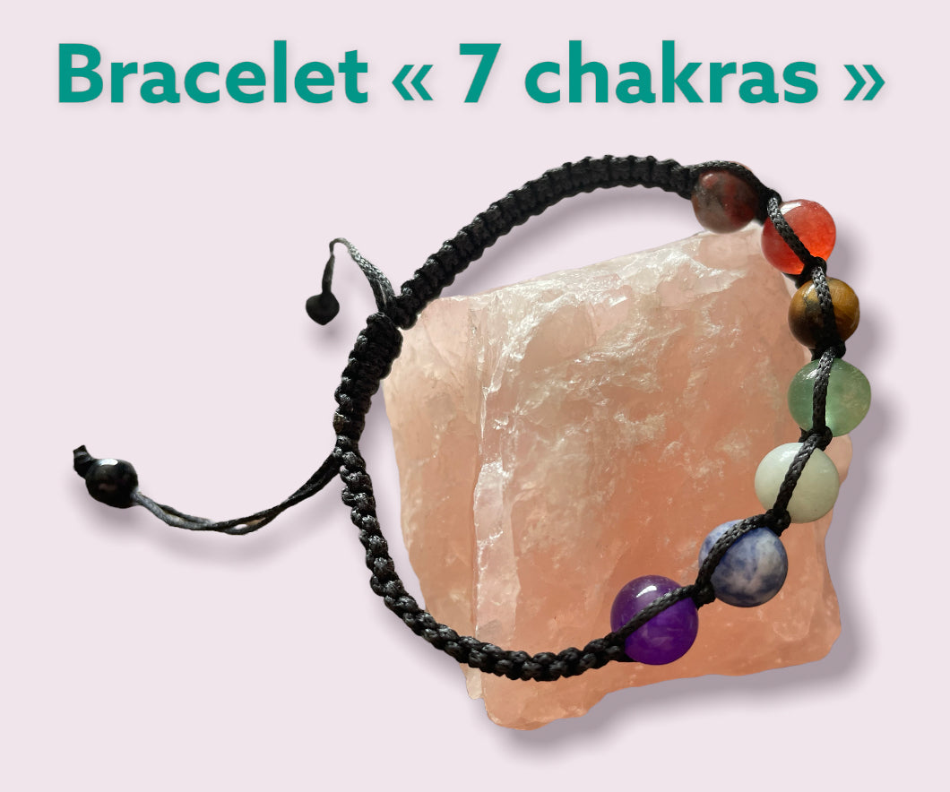 Bracelet cordon « 7 chakras »