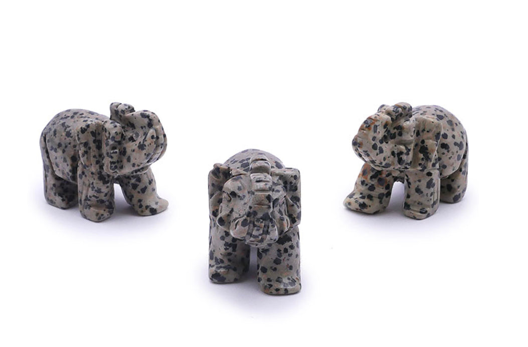 Éléphant « JASPE DALMATIEN »