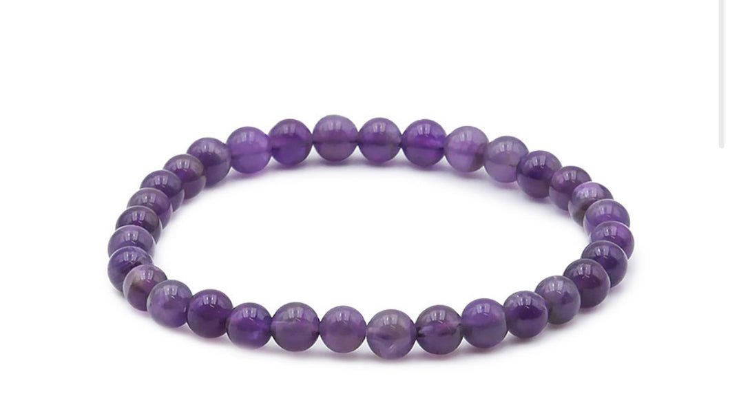 Bracelet « AMÉTHYSTE » 6mm