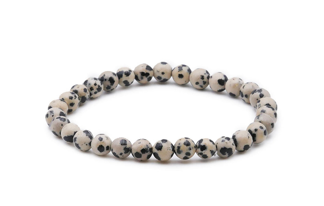 Bracelet « JASPE DALMATIEN » 8mm
