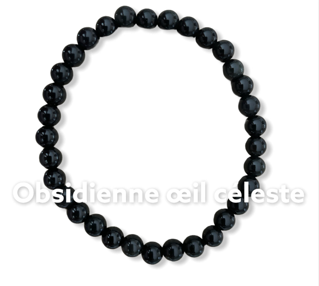 Bracelet OBSIDIENNE ŒIL CÉLESTE