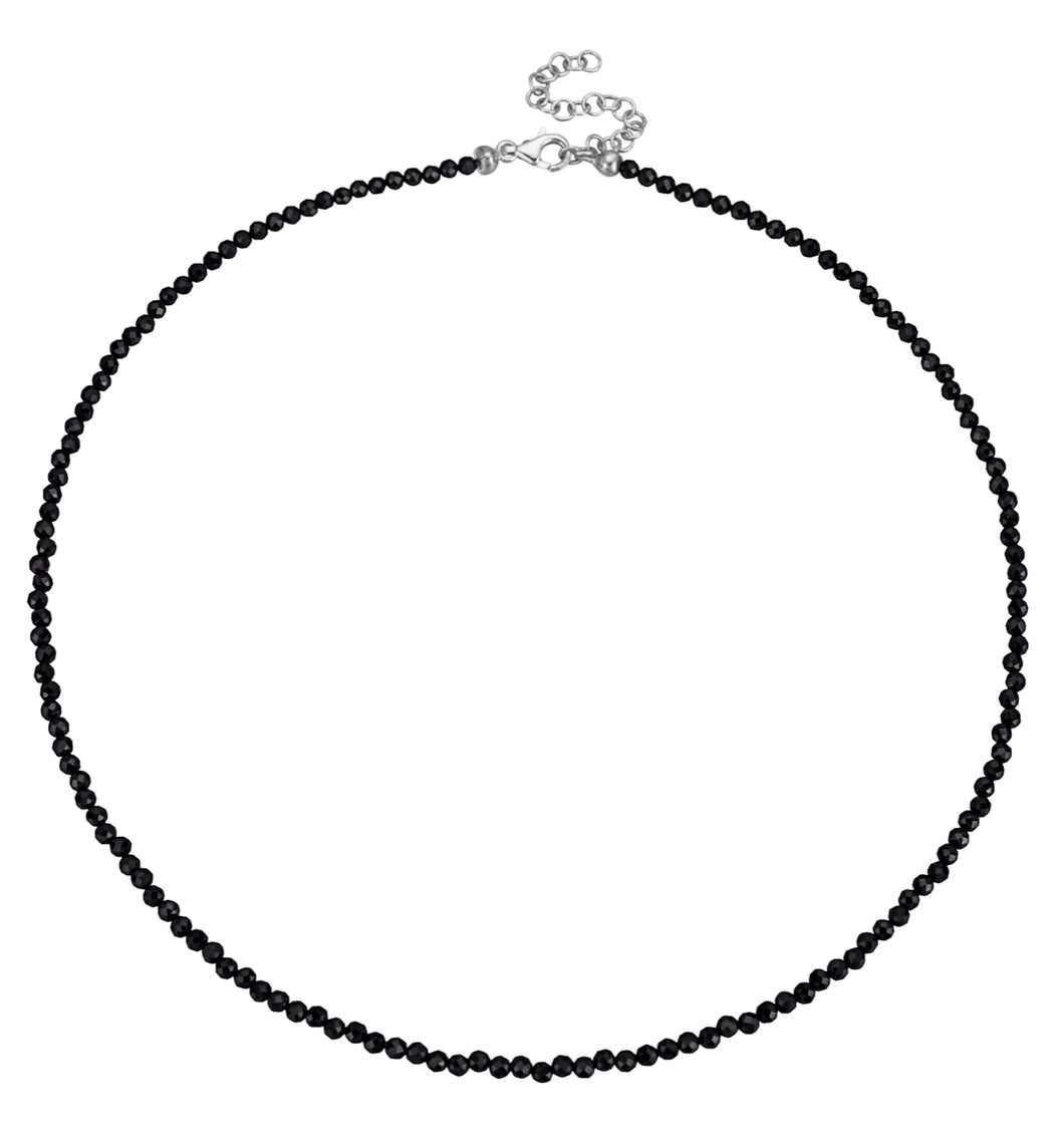 Collier en SPINELLE NOIRE