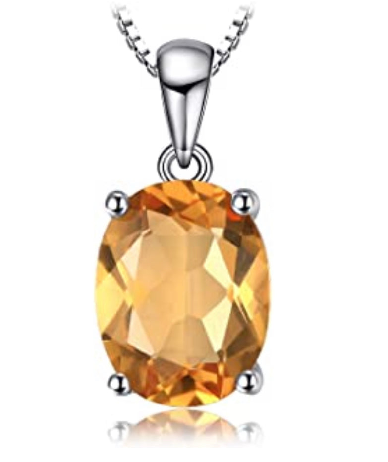 Pendentif en argent « CITRINE »
