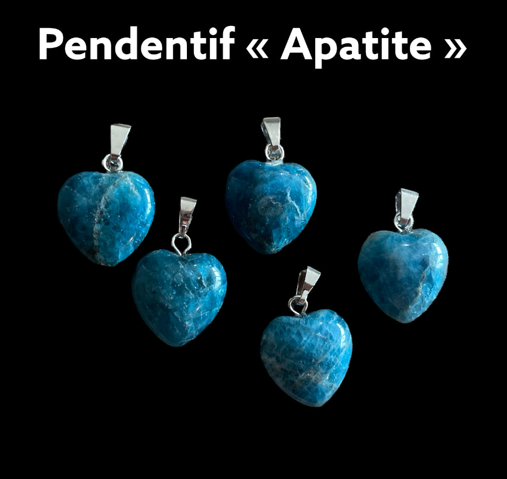Pendentif en coeur « Apatite »