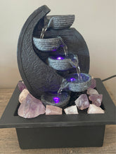 Charger l&#39;image dans la galerie, Fontaine avec cristaux QUARTZ ROSE &amp; AMÉTHYSTE
